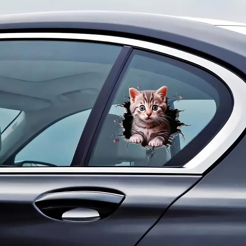 Charming Cat Car Sticker
